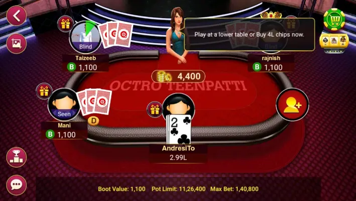 Teen Patti Octro android App screenshot 3